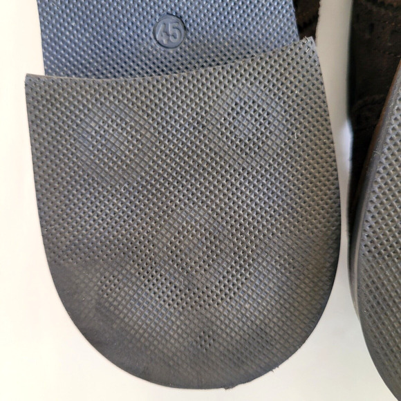 Otisopse Men's Italian Made Oxfords Leather Suede Shoes Brown US 12 - EU 45 - Picture 10 of 16